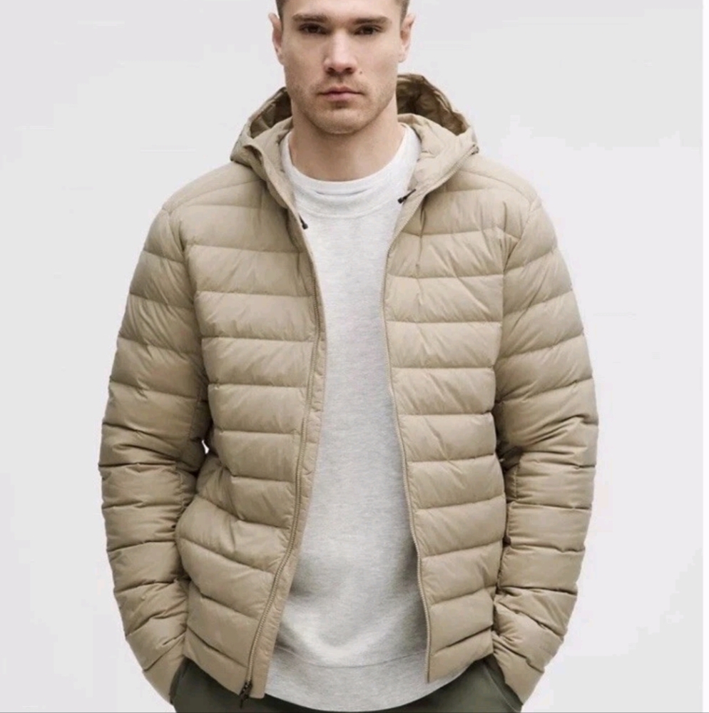 Lululemon Navigation Down Hooded Jacket Classic Sheer Oak